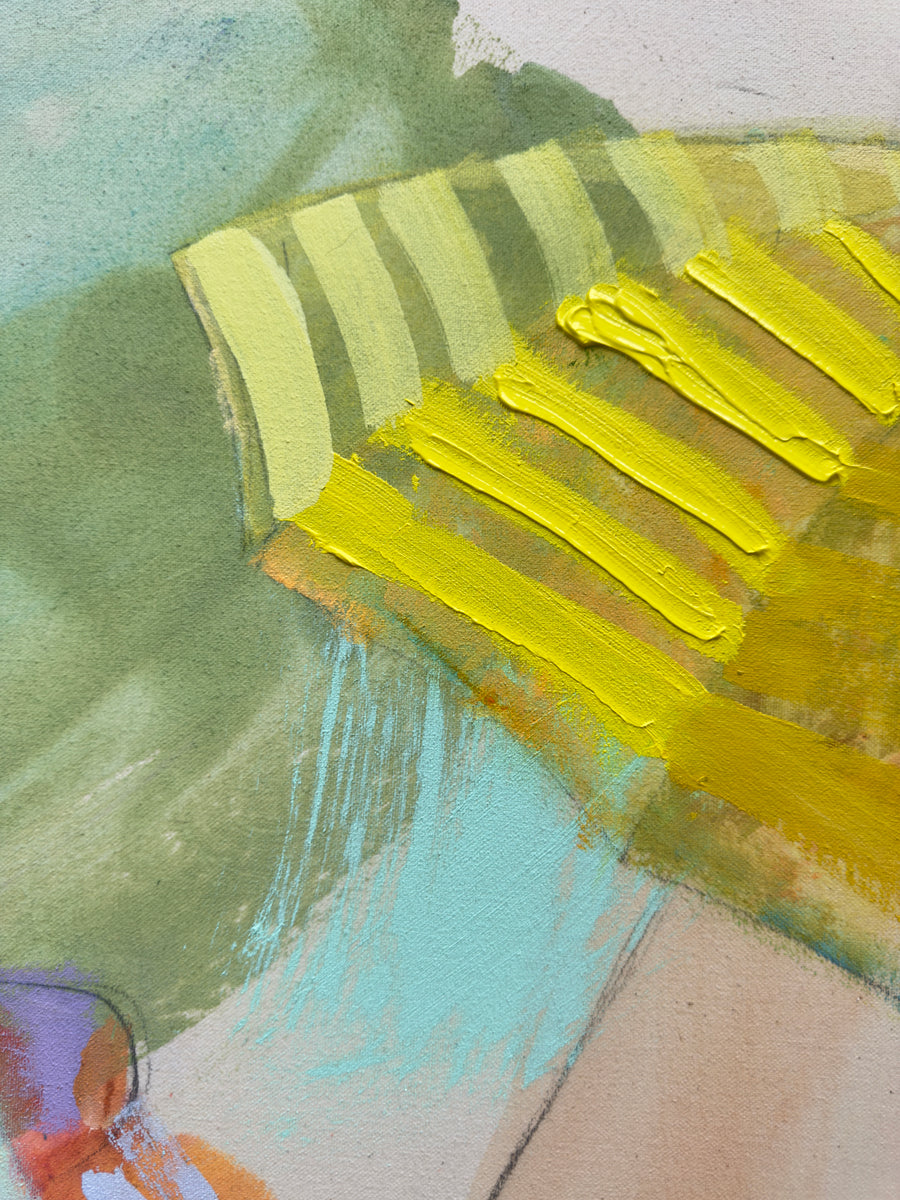 At the Beach - Original Painting *