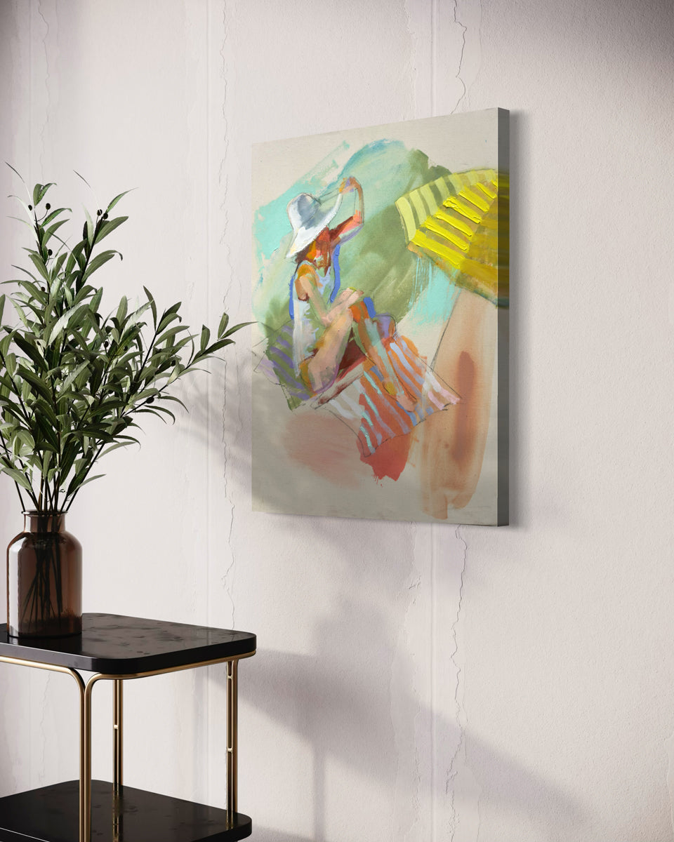 At the Beach - Original Painting *