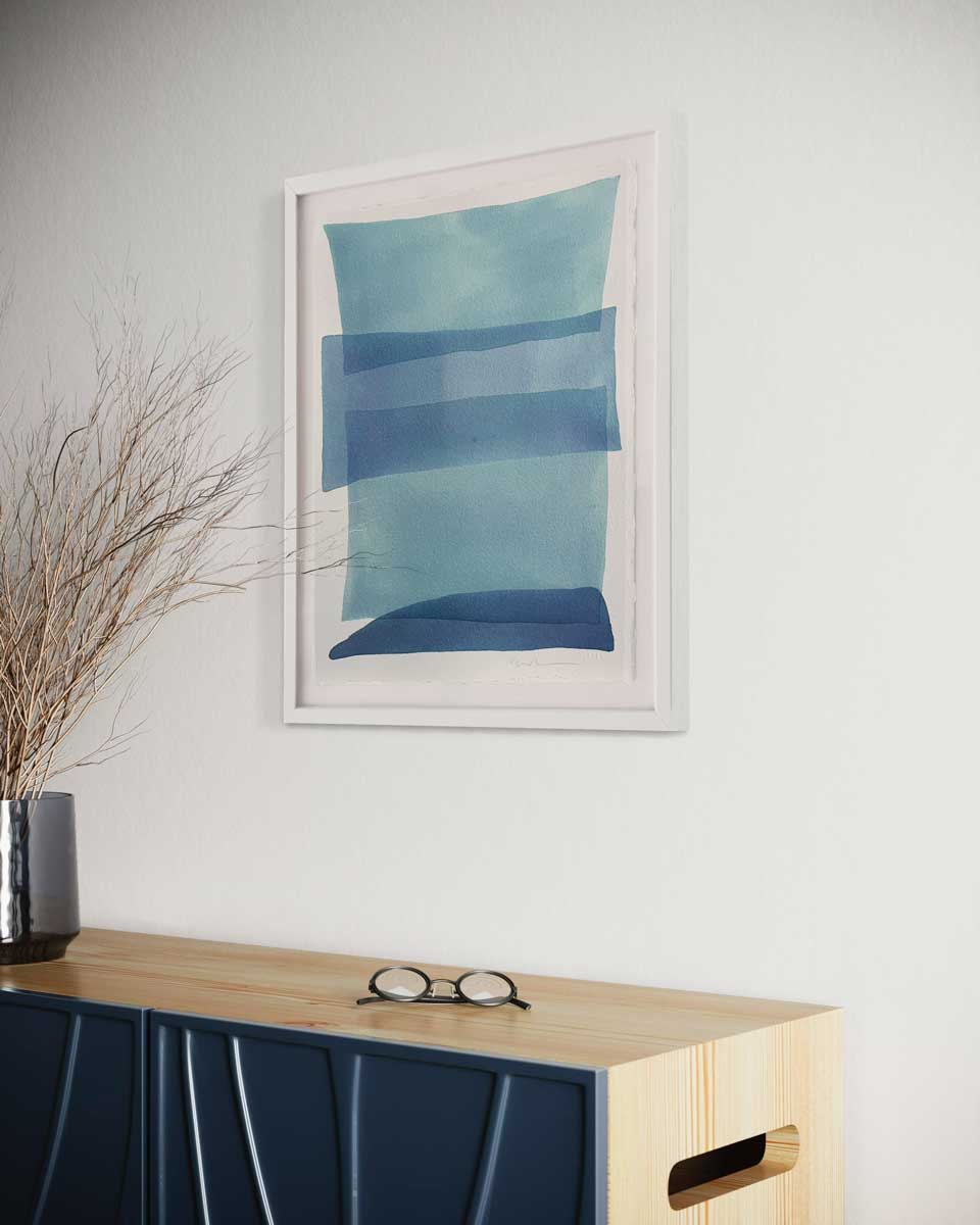 Blue Lagoon II - Original Watercolor Painting *