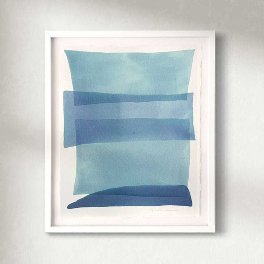 Blue Lagoon II - Original Watercolor Painting *