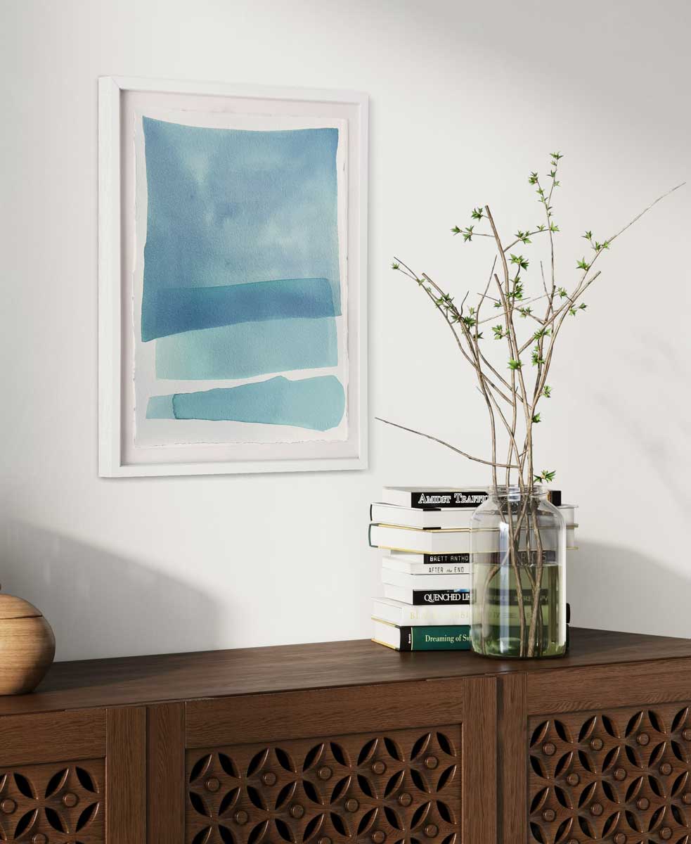Blue Mood IV - Original Watercolor Painting *