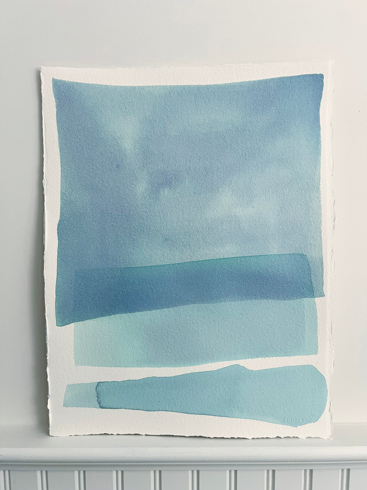 Blue Mood IV - Original Watercolor Painting *