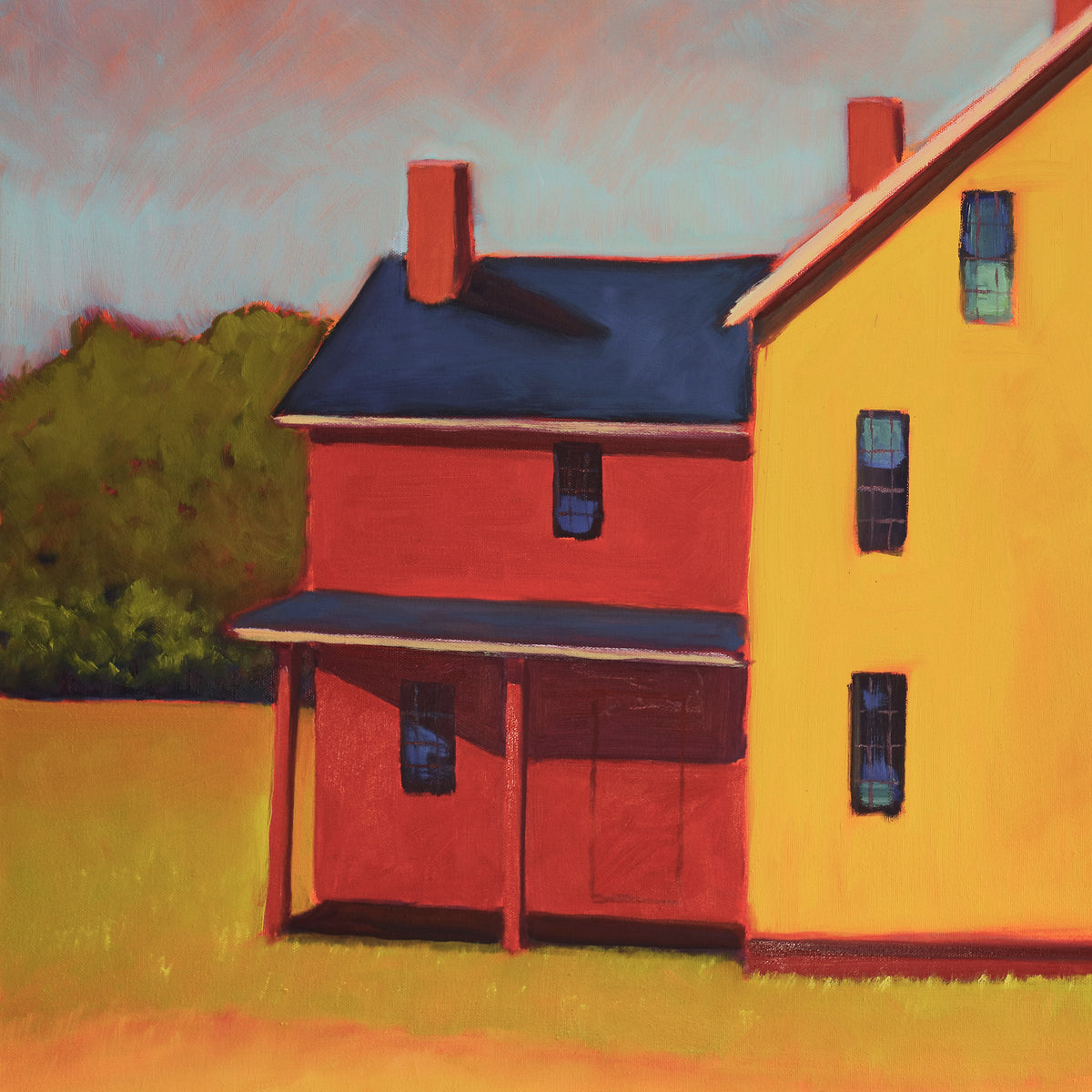 Vermillion & Ochre - Original Painting *
