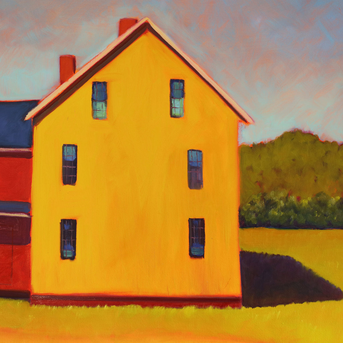Vermillion & Ochre - Original Painting *