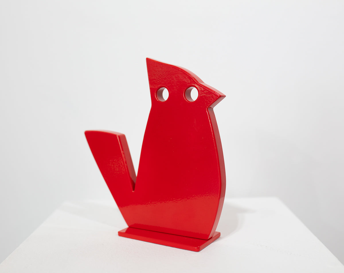 Mini Cardinal - Original Steel Sculpture