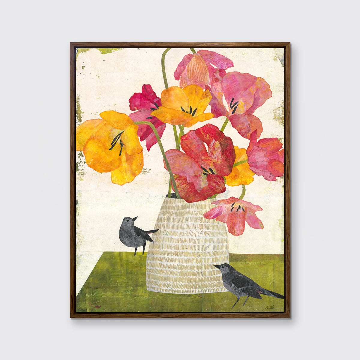 Catbirds - Open Edition Canvas Print