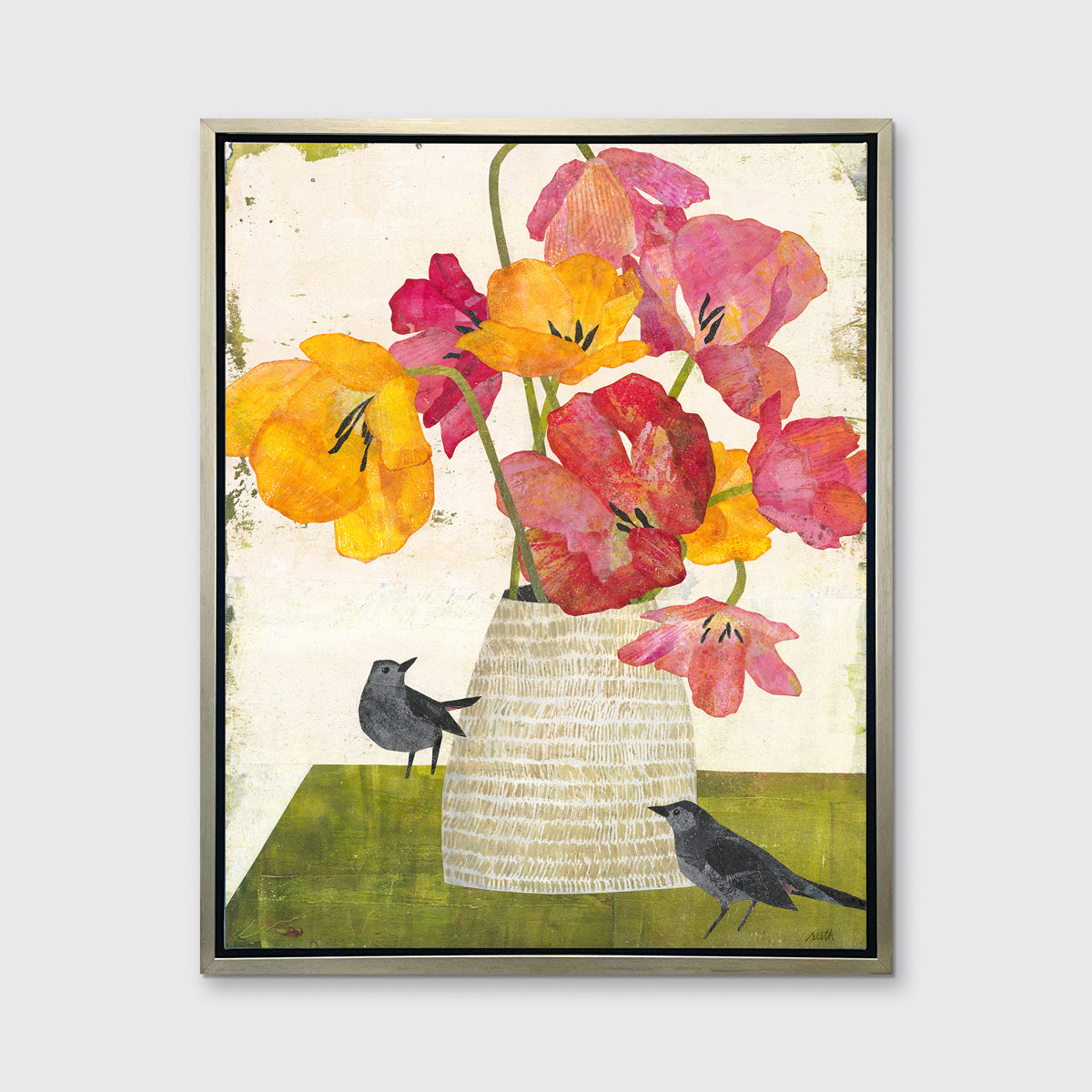 Catbirds - Open Edition Canvas Print
