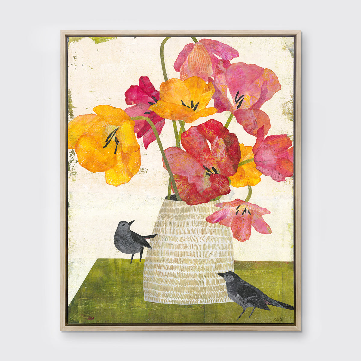 Catbirds - Open Edition Canvas Print