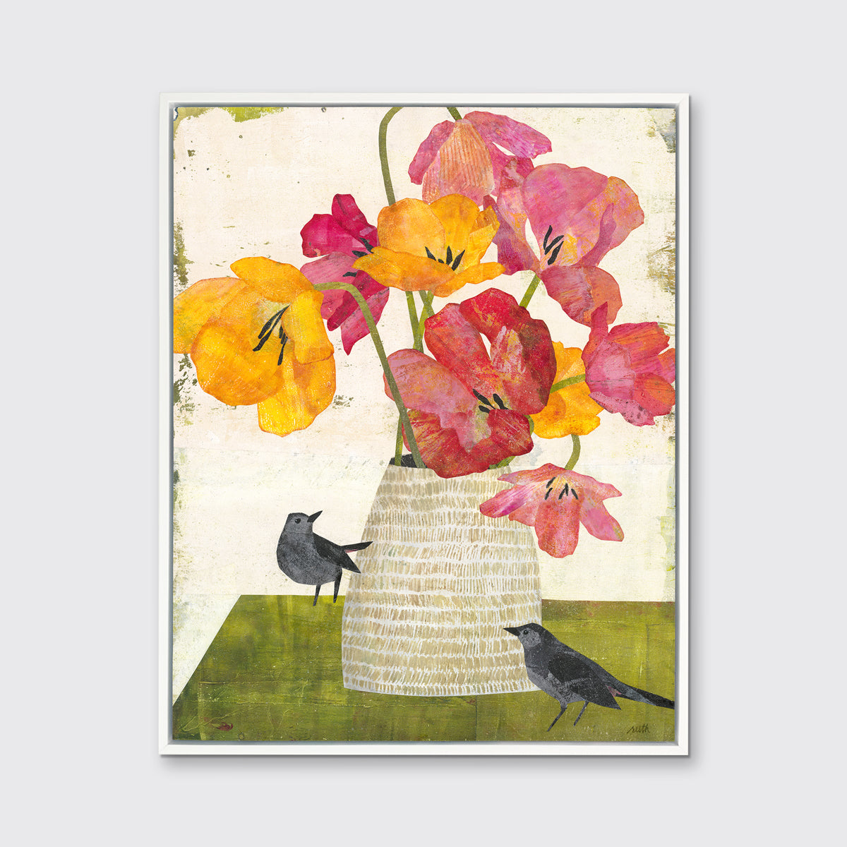 Catbirds - Open Edition Canvas Print