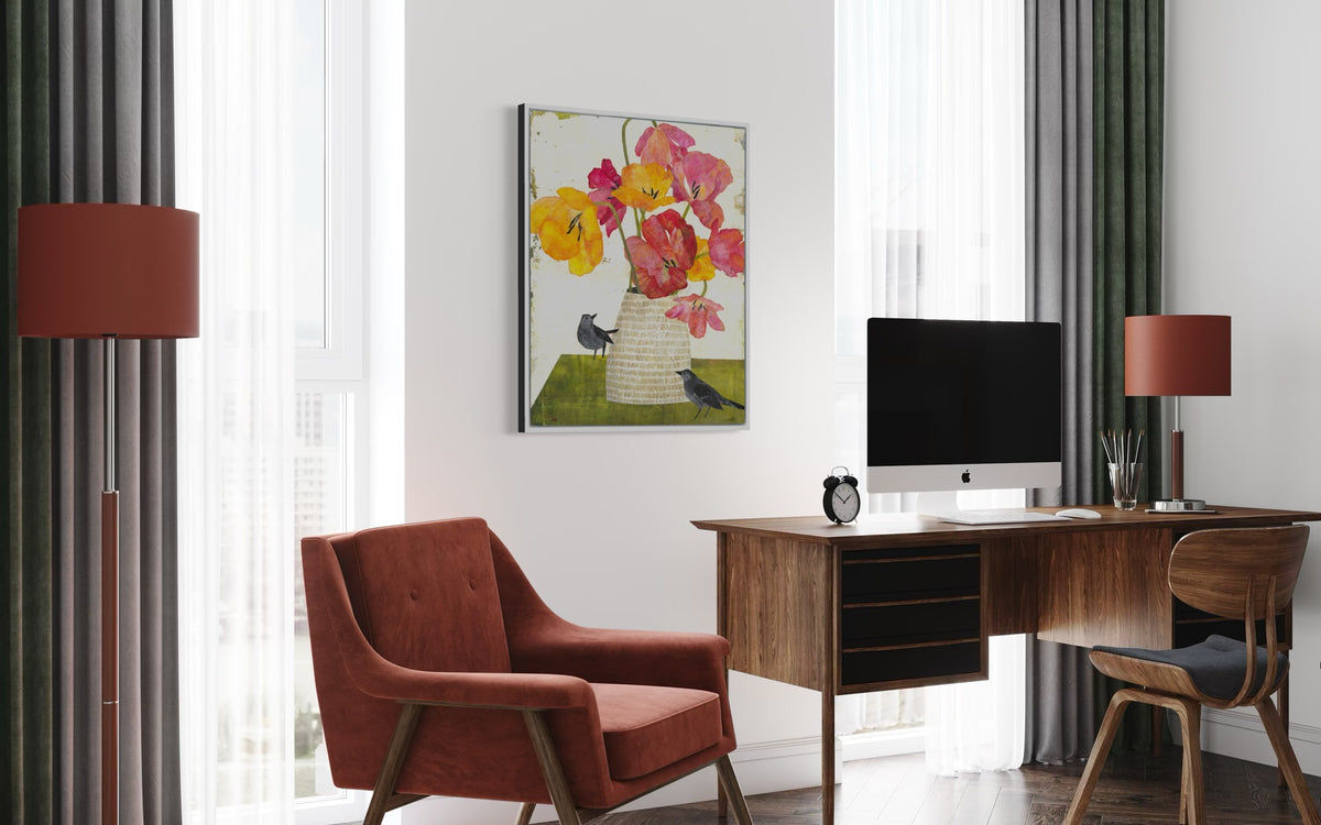 Catbirds - Open Edition Canvas Print