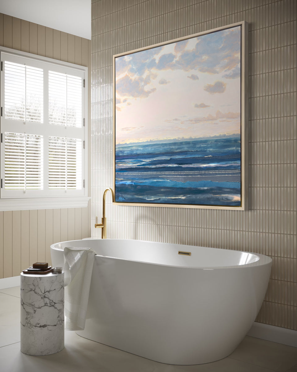 Chambray Sea 12 - Open Edition Canvas Print