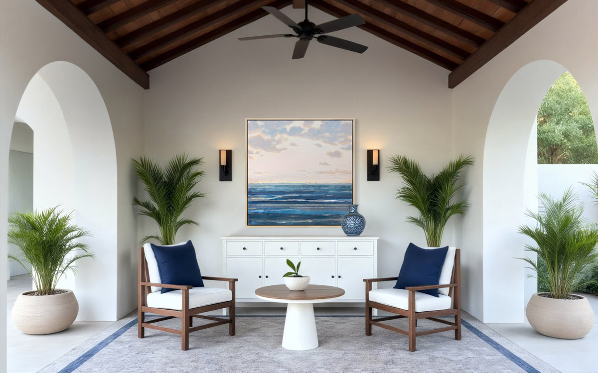 Chambray Sea 12 - Open Edition Canvas Print