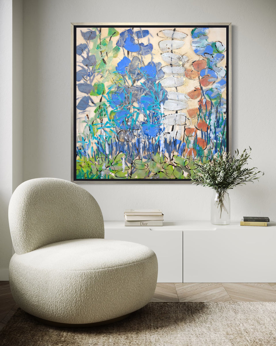 Climbing Clematis - Open Edition Canvas Print