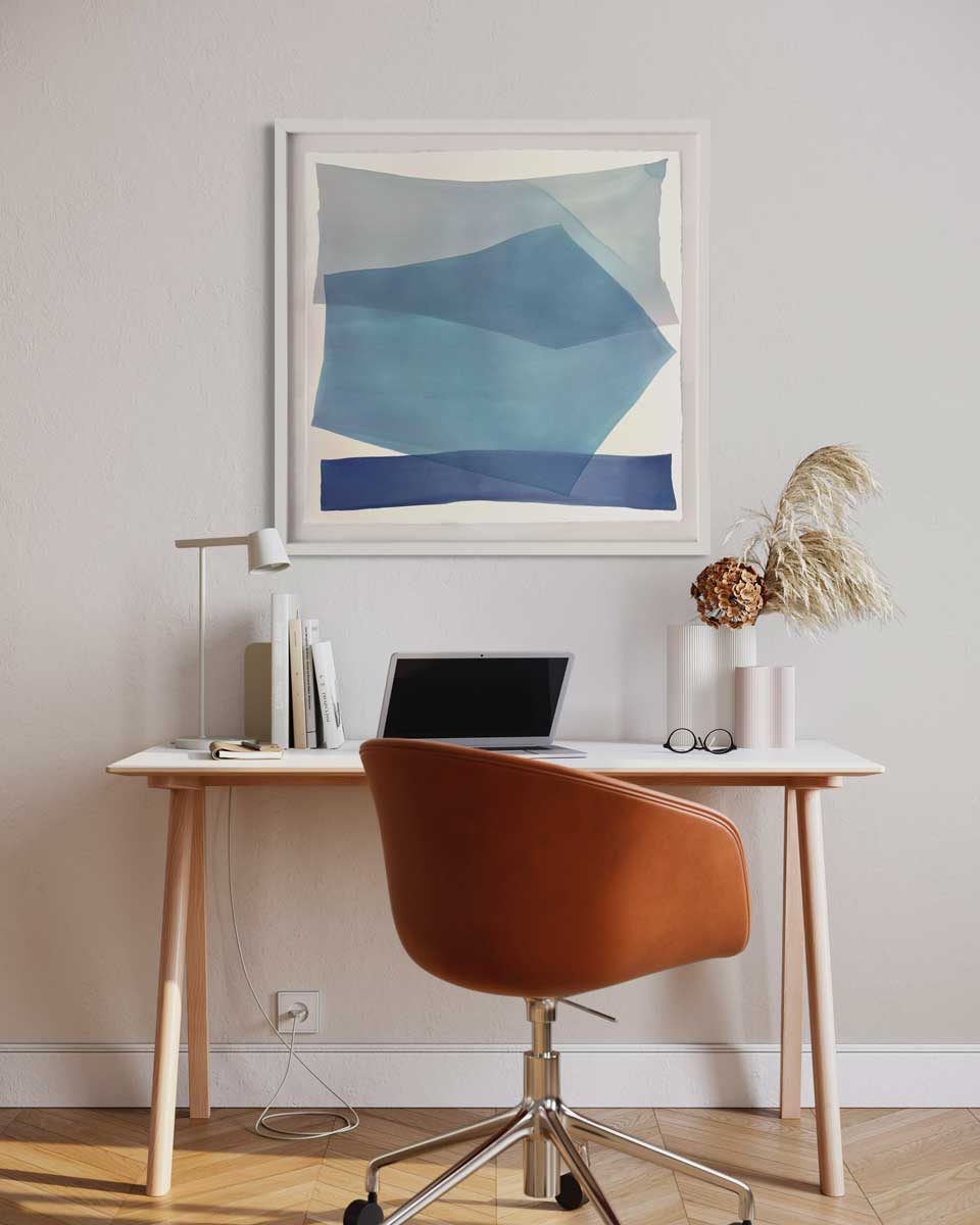 Cool Blues - Original Watercolor Painting
