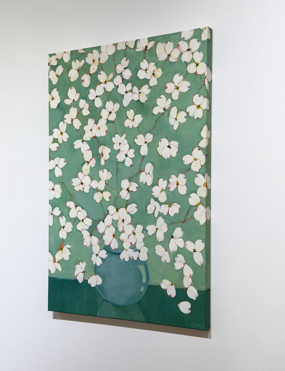 Dogwoods in Green - Original Painting