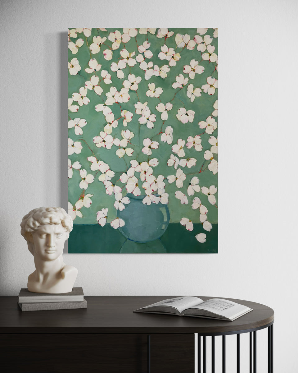 Dogwoods in Green - Original Painting