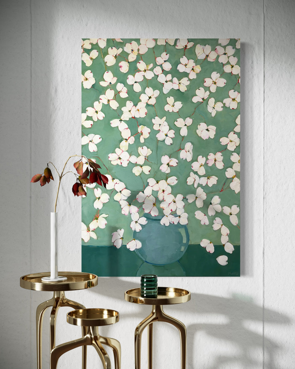 Dogwoods in Green - Original Painting