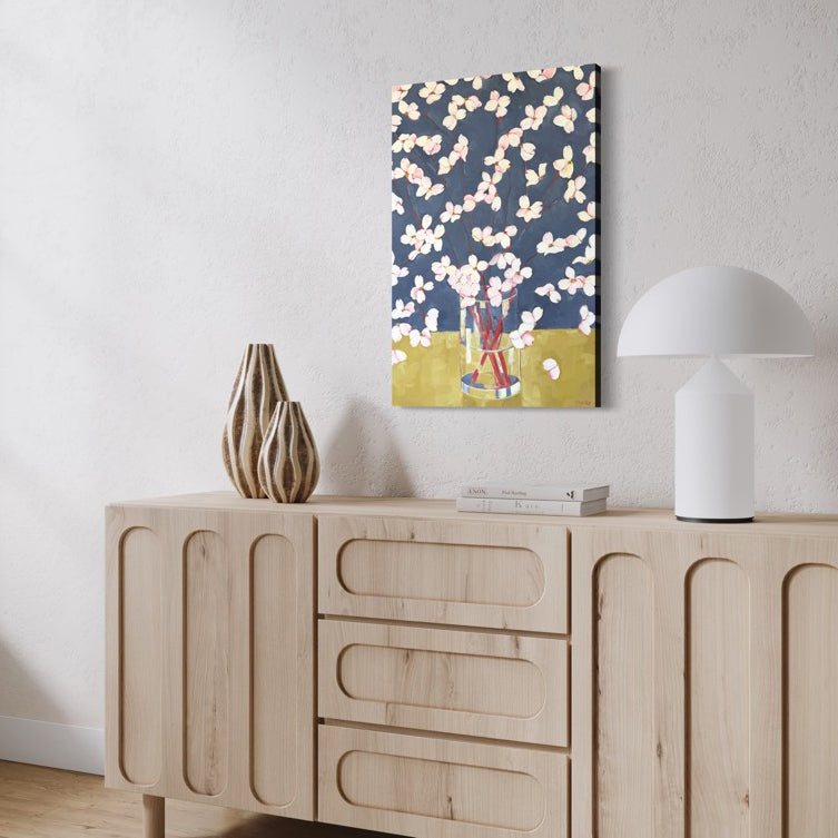 Dogwoods - Ocher and Aubergine  - Original Painting