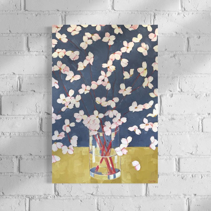 Dogwoods - Ocher and Aubergine  - Original Painting