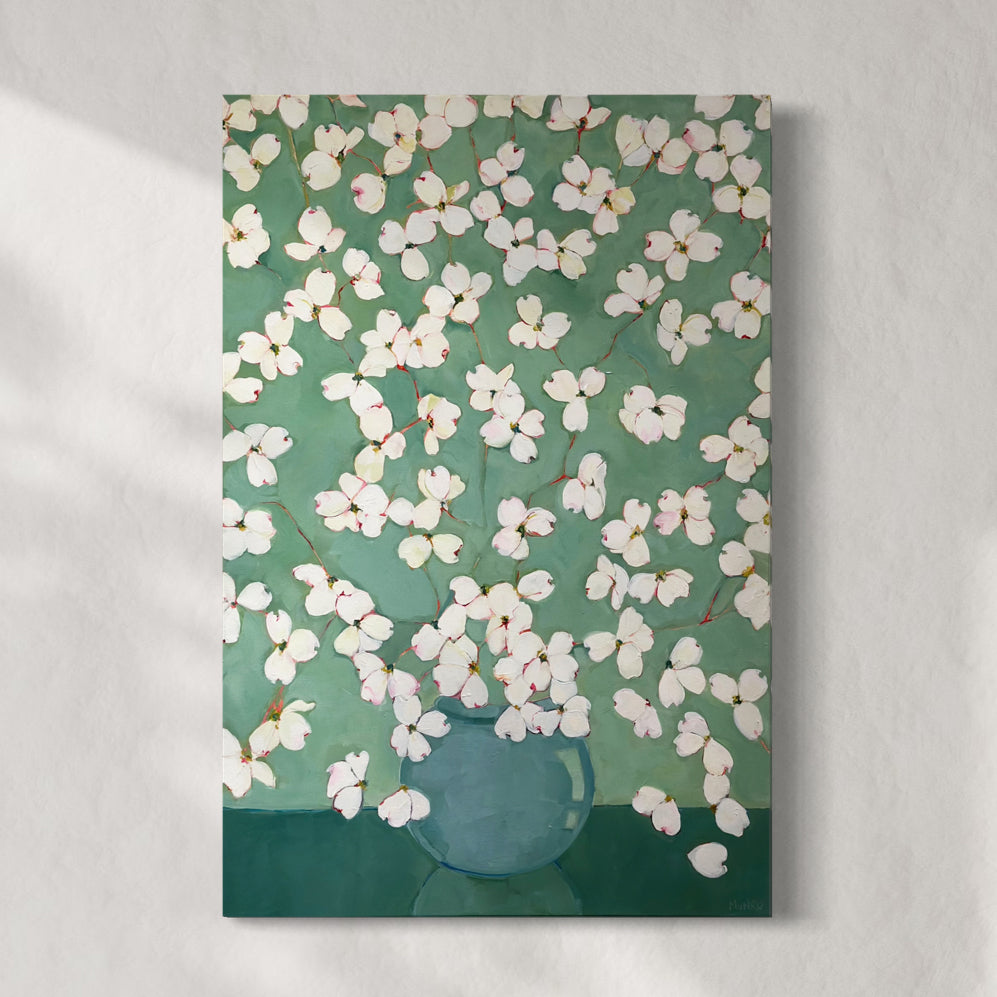 Dogwoods in Green - Original Painting