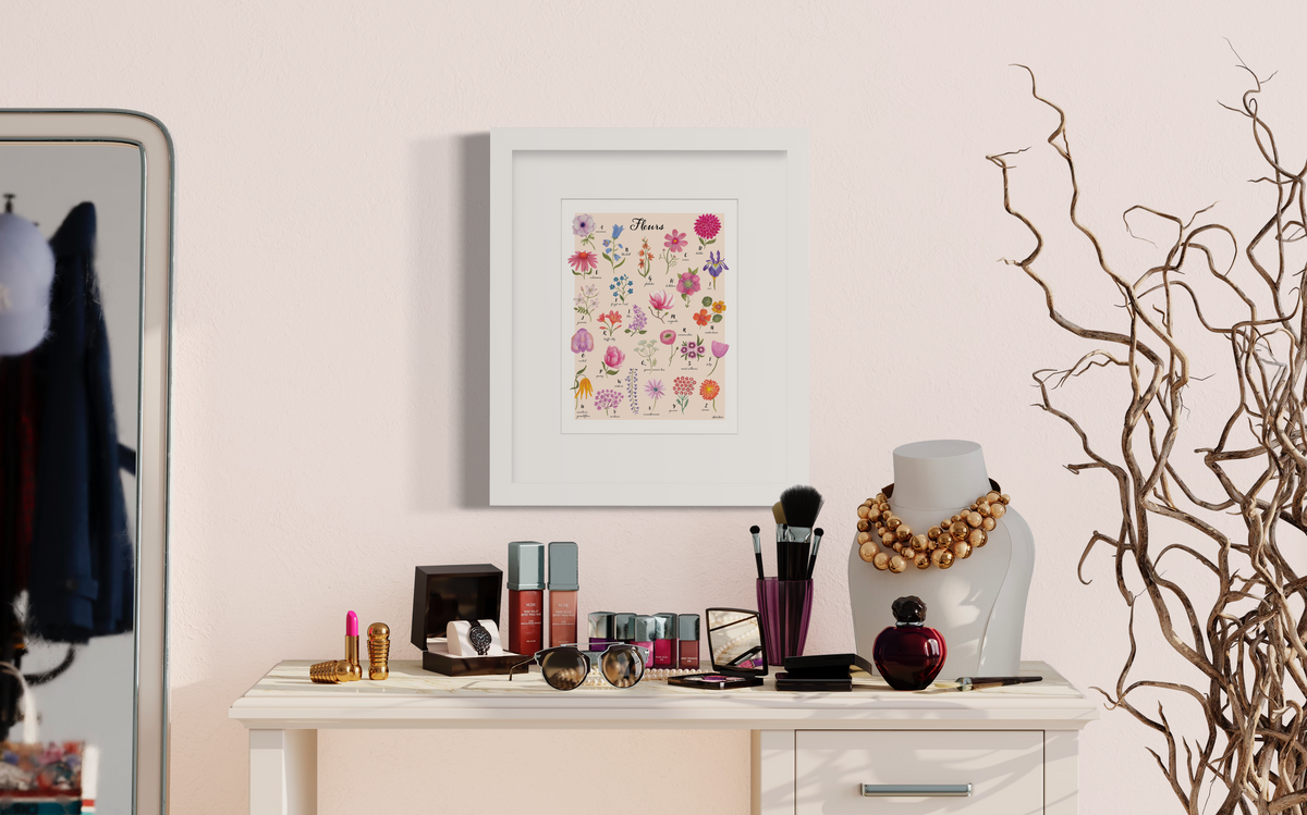 Floral Alphabet - Open Edition Paper Print