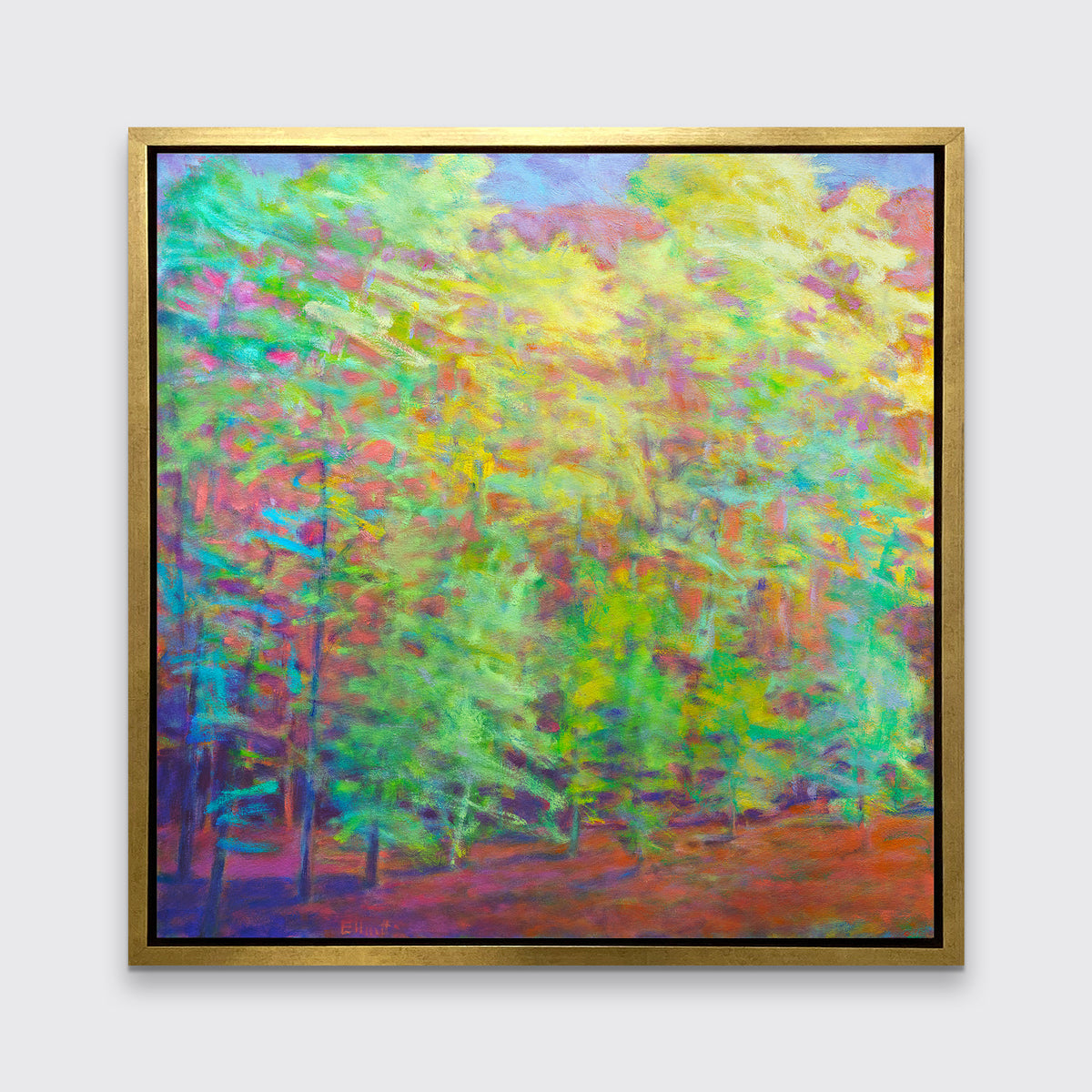 Forest in Greens and Mauves - Limited Edition Canvas Print
