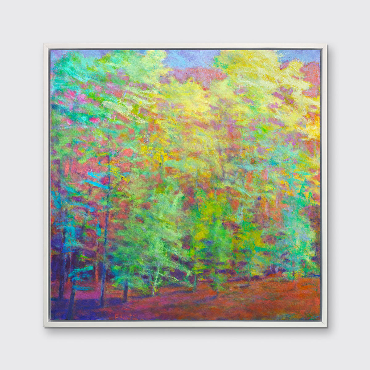 Forest in Greens and Mauves - Limited Edition Canvas Print