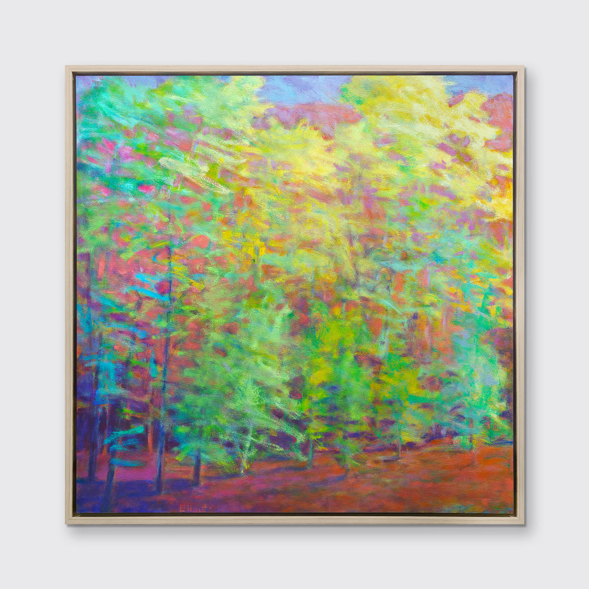 Forest in Greens and Mauves - Limited Edition Canvas Print