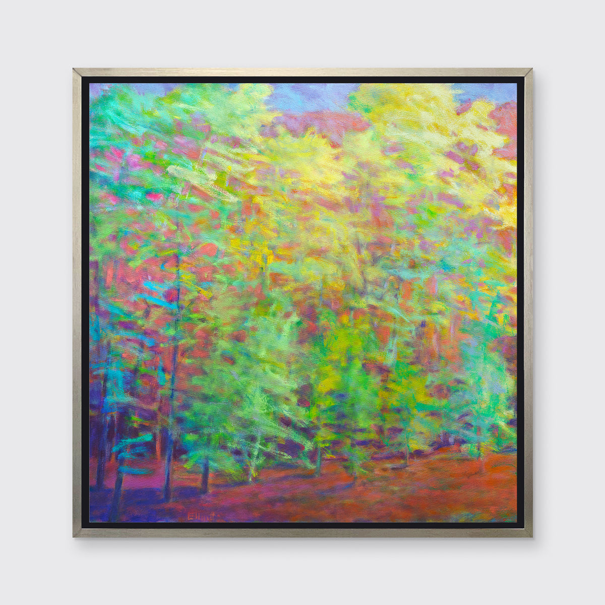Forest in Greens and Mauves - Limited Edition Canvas Print
