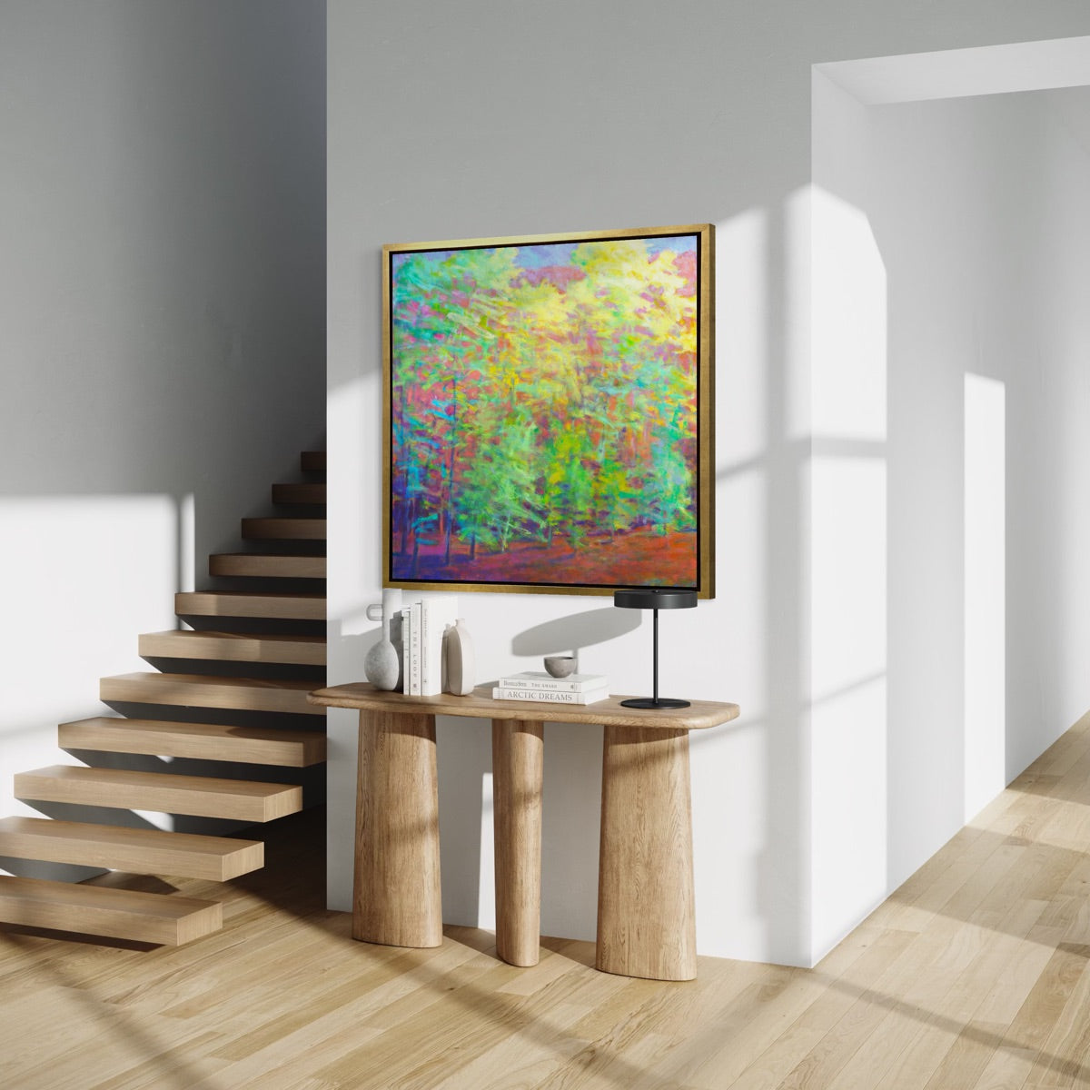 Forest in Greens and Mauves - Limited Edition Canvas Print