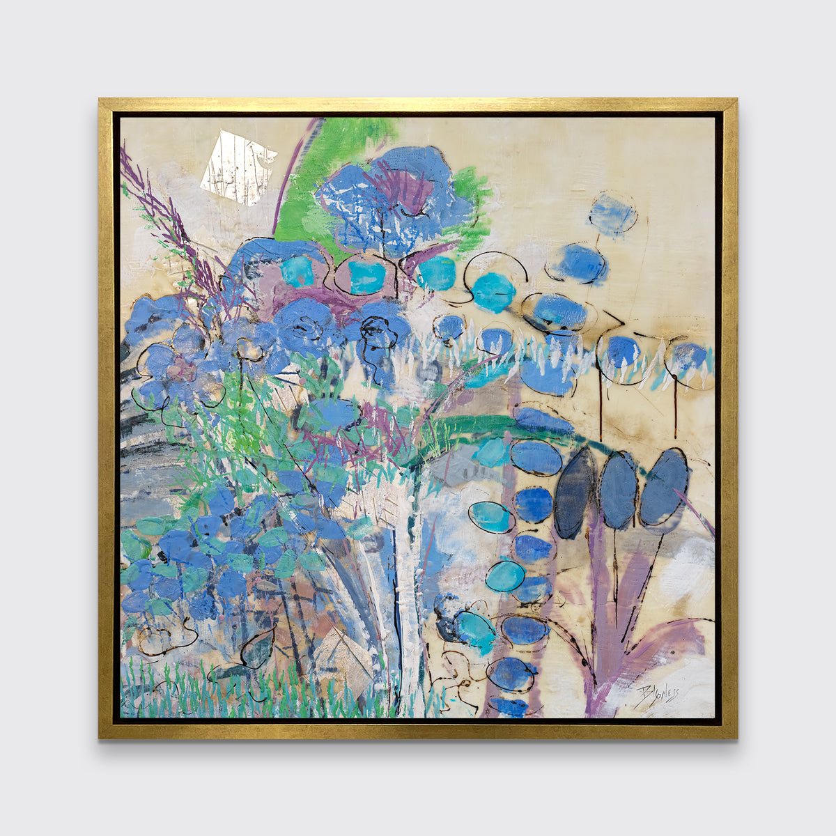 Garden Blues - Open Edition Canvas Print