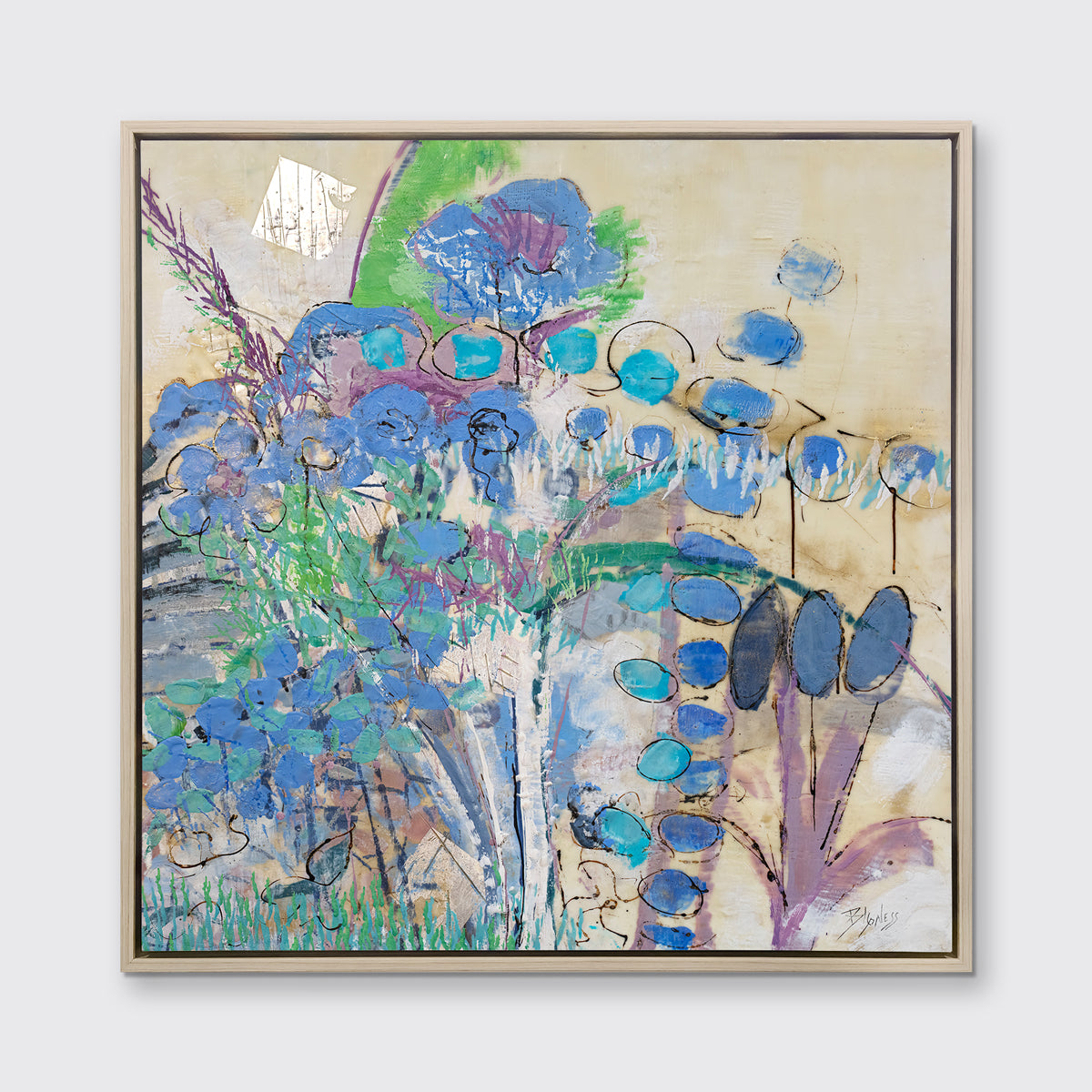 Garden Blues - Open Edition Canvas Print