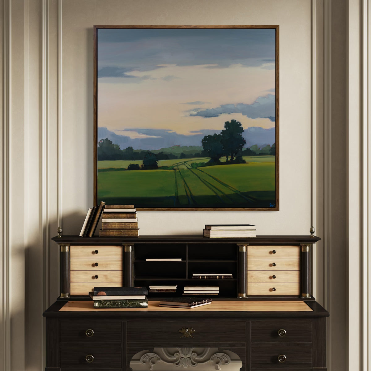 Green Track - Open Edition Canvas Print
