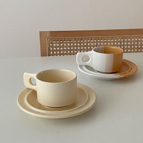 Ceramic Coffee Cup And Saucer