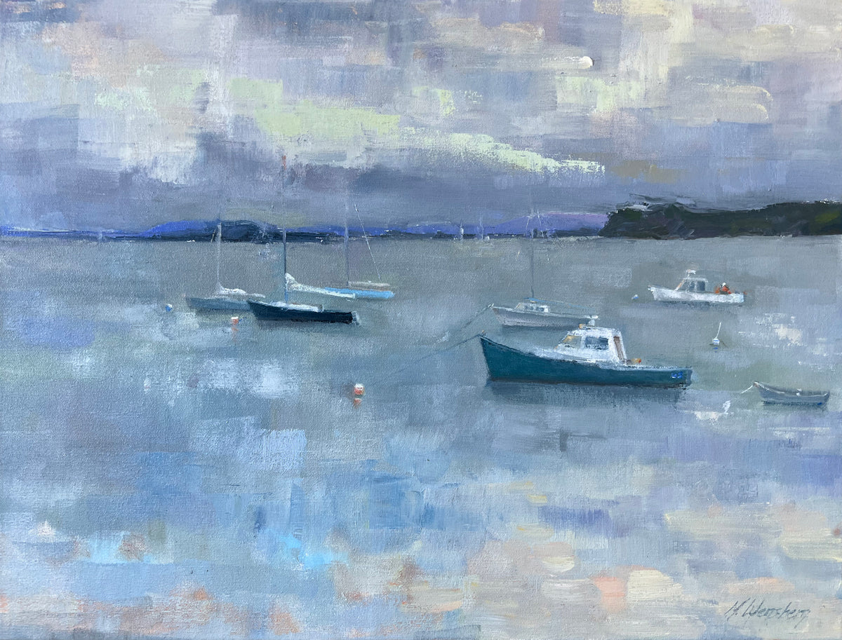 Harbor Boats - Original Painting *