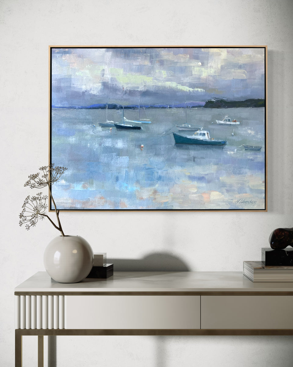 Harbor Boats - Original Painting *