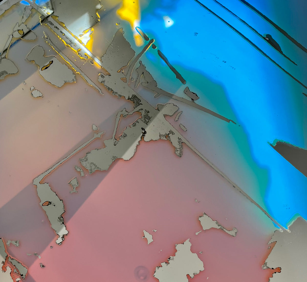 A detail of a fine art mirror by Alina B. 
