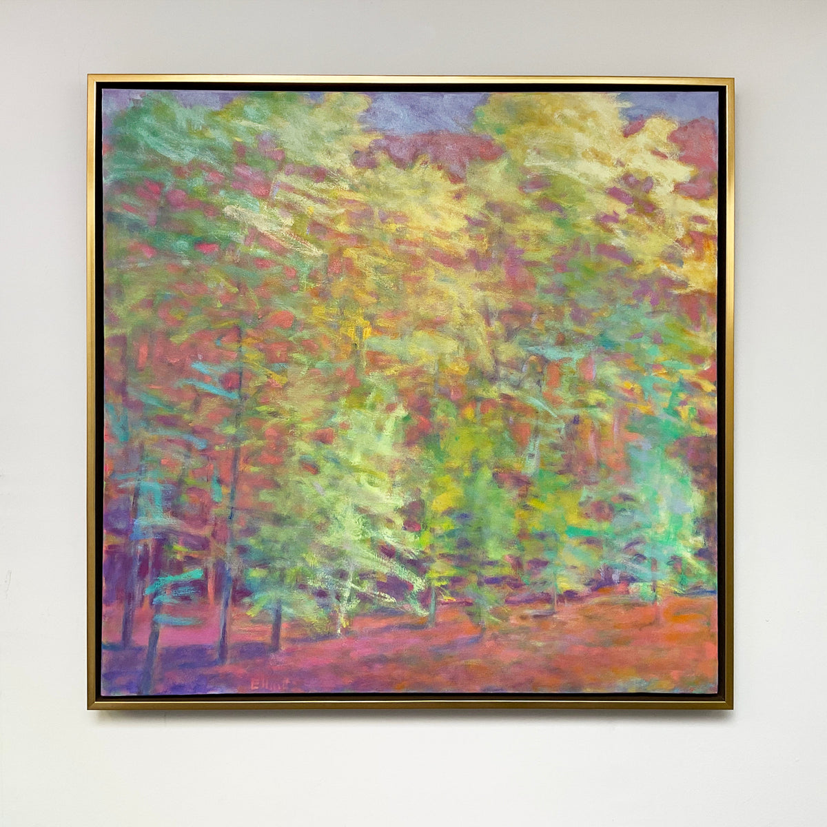 Forest in Greens and Mauves - Original Painting