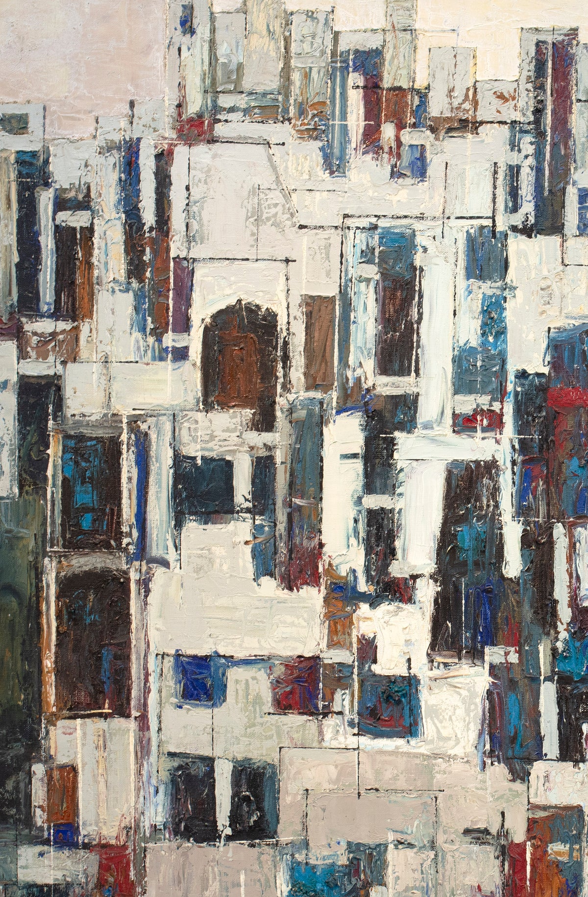 Medieval City - Original Modern Painting