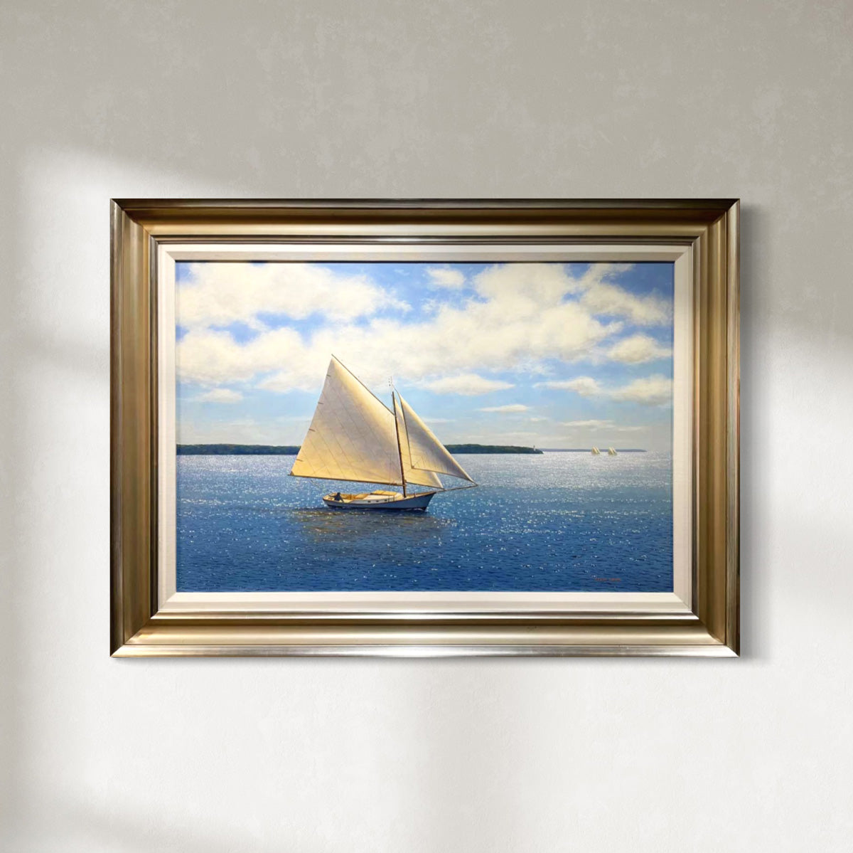 Out in the Open - Original oil by the late Daniel Pollera - 1953 - 2022