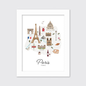 Paris Map - Open Edition Paper Print