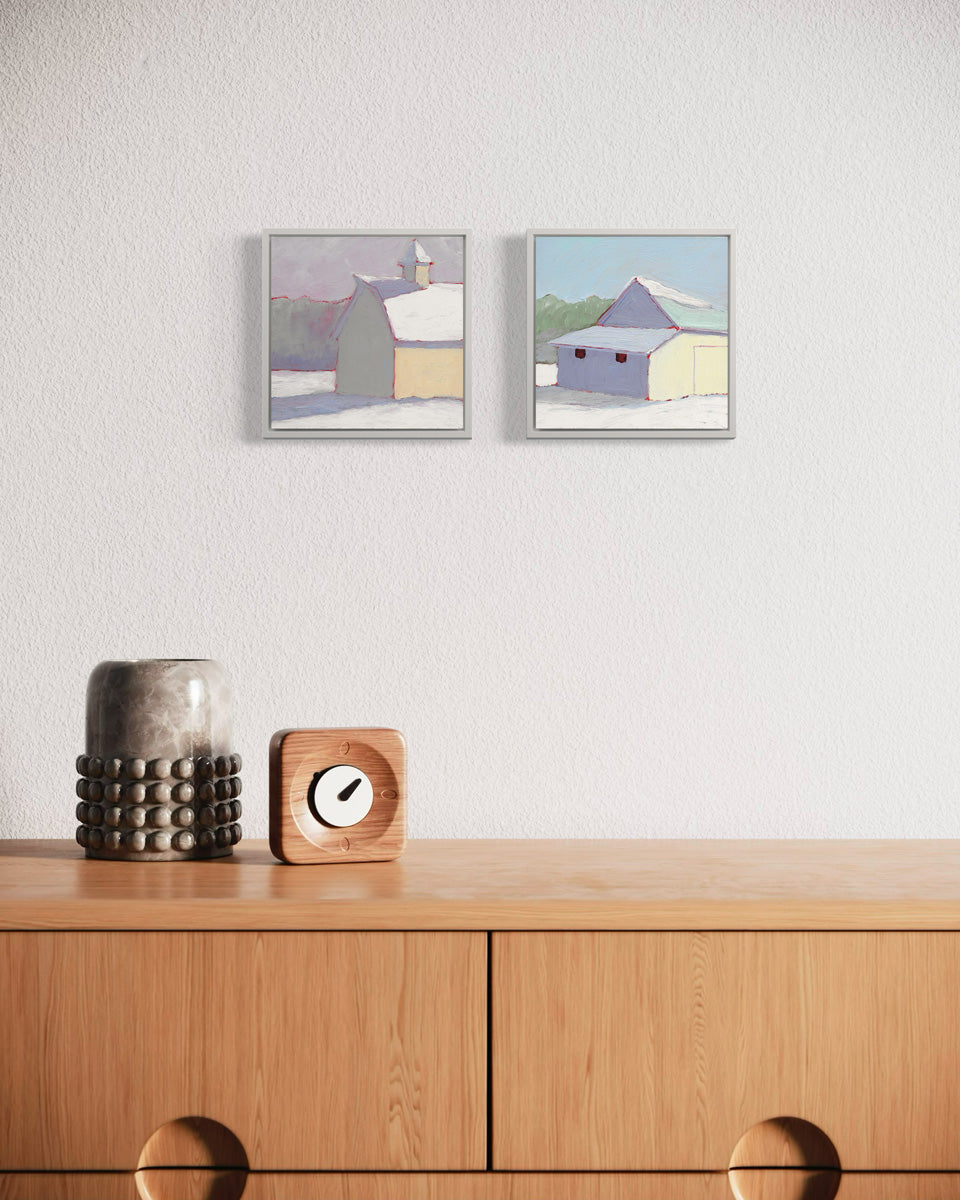 Pastel Snow - Original Painting *