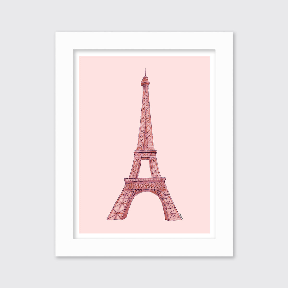 Pink Eiffel Tower - Open Edition Paper Print