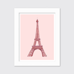 Pink Eiffel Tower - Open Edition Paper Print