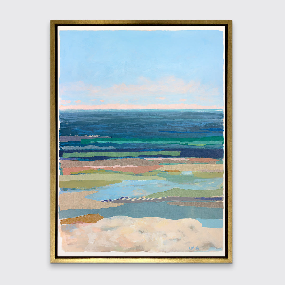 Pink Horizon 5 - Open Edition Canvas Print