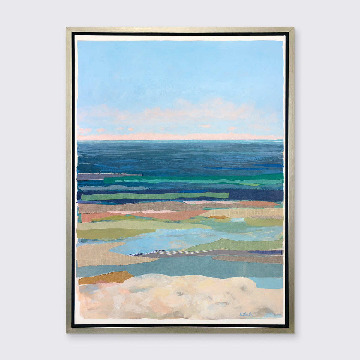 Pink Horizon 5 - Open Edition Canvas Print