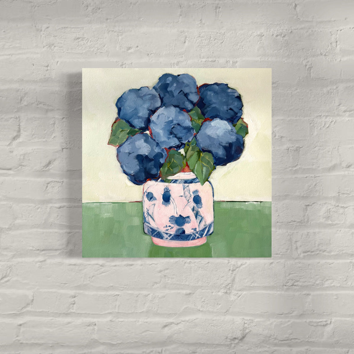 Pink and Green - Original Painting *