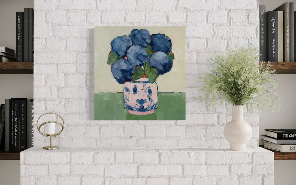 Pink and Green - Original Painting *