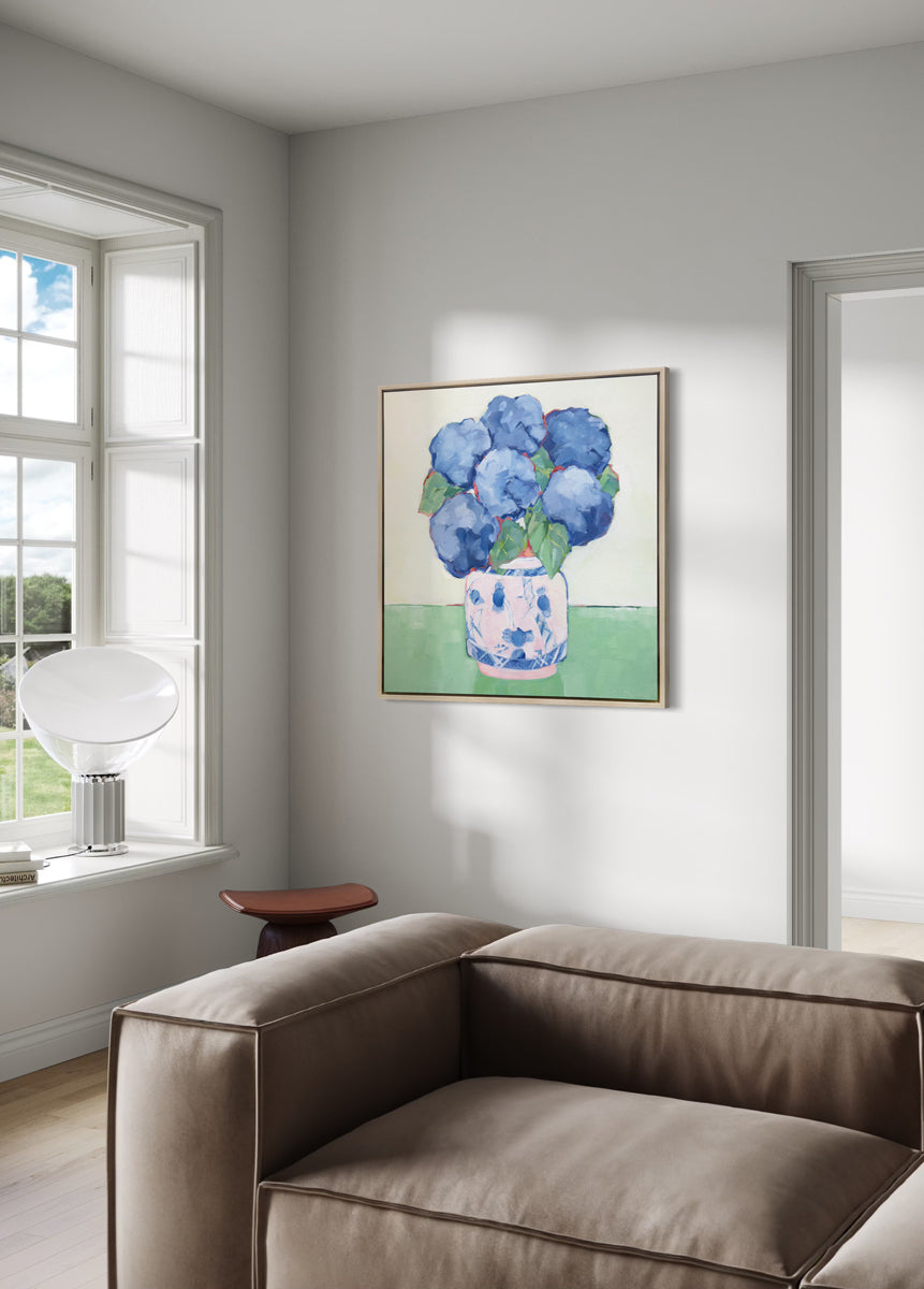 Pink and Green - Open Edition Canvas Print