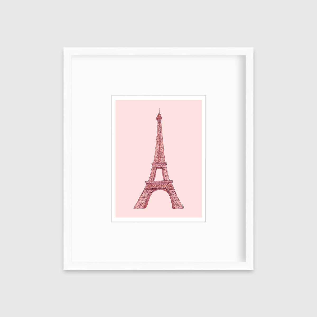 Pink Eiffel Tower - Open Edition Paper Print